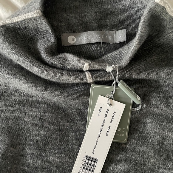 InCashmere Mock Turtleneck Sweater NWT - Picture 5 of 5